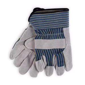 Venta caliente Soldadura Rigger Guantes Reforzado Doble Palma Cuero Vaca Split Cuero Candy Strip Guantes DE TRABAJO - Product Image 1