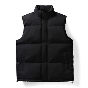Logo personnalisé OEM Gilet bouffant sans manches pour hommes, veste respirante, gilets à capuche à bulles pour l'hiver, vêtements d'extérieur chauds - Product Image 2