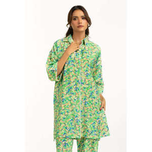 Conjunto Coordinado Estampado de Algodón y Nailon IPST-55170, Atuendo Casual de Dos Piezas para Primavera/Verano, Tallas XS a 3XL, Blusa de Manga Tres Cuartos - Product Image 5