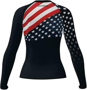Ensemble de rashguard et de pantalon de compression MMA personnalisable OEM Waseem Impex, 100% polyester, vêtements de compression pour l'entraînement, séchage rapide, arts martiaux - Product Image 3