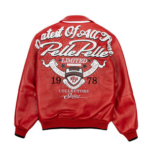 Heavyweight Trendy Outwear <strong>Men's</strong> <strong>Leather</strong> Pelle Pelle <strong>Jackets</strong> Unique Style Wholesale Rate <strong>Red</strong> <strong>Leather</strong> <strong>Jacket</strong> - Product Image 2