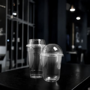 Tazas de PP para bebidas frías transparentes desechables del fabricante de Vietnam, tazas de plástico para té al por mayor de fábrica de estilo de pared simple - Product Image 1