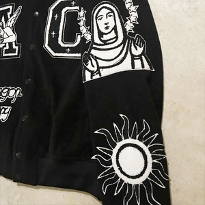 OEM personalizado Varsities chaqueta Chenille parches bordados Letterman Hip Pop hombres Universidad Varsity chaqueta - Product Image 3