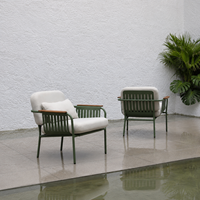 Ensemble de chaises longues d'extérieur en aluminium sur mesure OEM pour resort, club de plage, résistant à l'eau