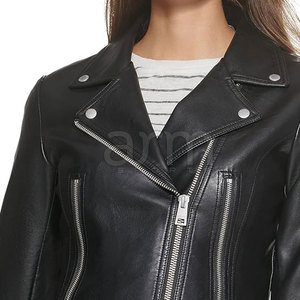 Vêtements pour femmes très demandés, nouvelle mode, vente en gros, veste d'hiver coupe-vent respirante en cuir, fabriquée au Pakistan - Product Image 6