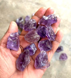 สร้อยพลอยสีม่วง7X20mm สวยนำโชคแบบหยาบทำจากควอตซ์ดิบแบบหยาบสำหรับเครื่องประดับแฟชั่นสำหรับเครื่องประดับชั้นดี - Product Image 1