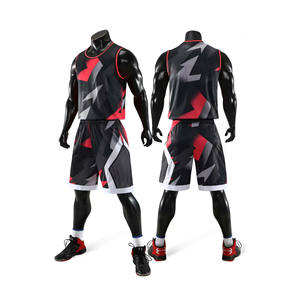 Uniformes de basket-ball d'équipe personnalisés en vrac pour adulte 100% Chemise de basket-ball en polyester anti-rides et d'humidité pour l'entraînement - Product Image 4