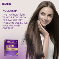 Bioxcin Biotine 5000 mcg + Zinc 15 mg 30 Comprimés Acheter 1 Obtenir 1 Gratuit | Cheveux Peau Ongles Support