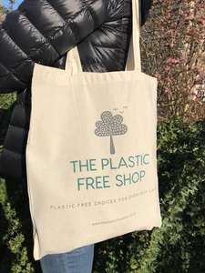 Bolsa de compras de lona ligera Natural de algodón Premium 100%, logotipo de tamaño personalizado adjunto, suministro a granel, India, respetuoso con el medio ambiente - Product Image 6