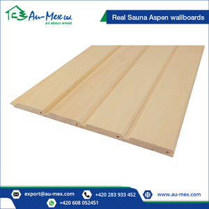 Tableros de pared de madera Aspen Sauna de diseño moderno 15x90mm STP - Product Image 3