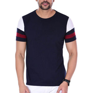 Camiseta en blanco de manga corta de Color sólido para hombre, camisetas de entrenamiento de gimnasio, camiseta de secado rápido para correr, nueva moda OEM - Product Image 1