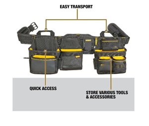 Chuyên nghiệp thoáng khí Hi khả năng hiển thị Nylon công cụ làm việc vành đai 26-Pocket bền thợ mộc búa chủ khung lợp bánh cho - Product Image 4