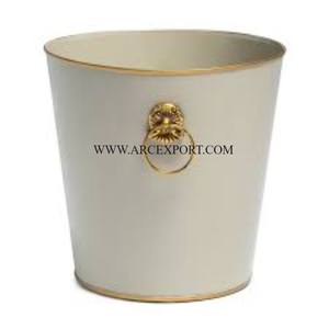 Conception tendance Grande haute demande Top vente Art créatif décoratif Poubelle galvanisée Qualité supérieure Ordures en gros - Product Image 6