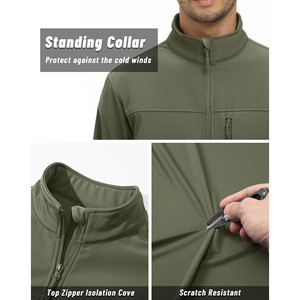 เสื้อแจ็คเก็ตซอฟต์เชลล์คุณภาพดีเยี่ยม กันลม ระบายอากาศได้ดี สวมใส่สบาย ดีไซน์ทันสมัย มีกระเป๋าเสื้อ - Product Image 5