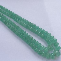6mm 12mm Natural verde ruso Esmeralda piedra suave Rondelle cuentas collar de hilo precioso para joyería cuentas de piedra Real Alibaba