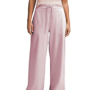 Pantalon taille haute en éponge française pour femme avec poches et ceinture réglable 2026 - Product Image 2