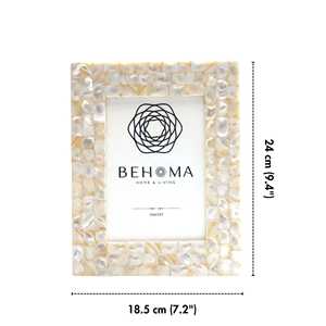 Elegante Marco de Fotos con Perlas, Tamaño Personalizado, Elegante, Ecológico, Moderno, Adorno para el Hogar, Hecho a Mano, de Lujo, para Mesa - Product Image 4