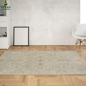 Alfombra de Lana de Decoración Calmante y Terrenal, Alfombras Acolchadas y Hechas a Mano para Dormitorio y Sala de Estar - Product Image 1