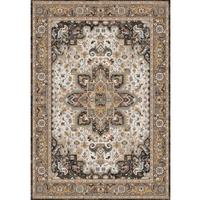 Tapis tissé turc Loomx moderne à motifs abstraits persans pour chambre à coucher, lavable, antidérapant, adapté aux animaux domestiques, imprimé numériquement, pour la maison - Vente chaude