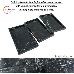 Deluxe Quality Tabletop Food Serving Tray and Plated Top Selling Classic Rectangular Shape Home <b>Dinnerware</b> Food Server Ware Tray - Product Image 4