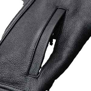 Chaleco de Motocicleta de Cuero Genuino Personalizado, Impermeable, Transpirable, Talla Grande, Ropa Exterior para Hombre, Servicio OEM - Product Image 6