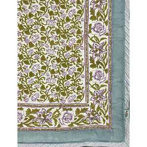 Colcha de Algodón Estampada a Mano con Diseño Tradicional Kantha, Hecha a Mano, para Bebés, para Verano e Invierno - Product Image 3