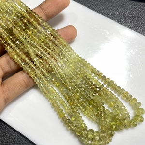Cuentas raras Chryso Beryl facetadas con forma de Rondelle, cuentas de piedras preciosas naturales de buena calidad, cuentas al por mayor para joyería - Product Image 5