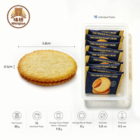 Biscuits craquelins fins et croustillants au beurre de cacahuète sucré 80g, personnalisables avec votre marque privée, vente en gros