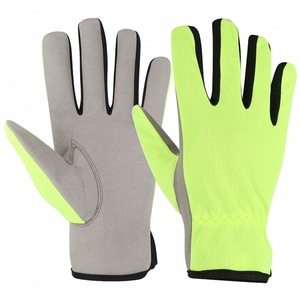Guantes DE TRABAJO mecánicos profesionales Palma de nitrilo Recubierto brillante Cuero protector Forro de nailon Guantes de trabajo seguros Transpirables - Product Image 5