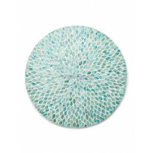 Sets de table modernes bleus en nacre naturelle pour les espaces repas simples à la maison, en provenance du Vietnam - Product Image 1