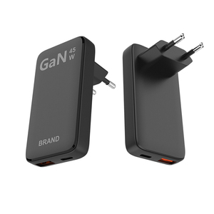 45W OEM Custom Ultra Slim GaN Fast <b>Charger</b> USB-C Dual Port QC3.0/PD Power Adapter <b>for</b> <b>for</b> Laptop <b>Tablet</b> - Product Image 1