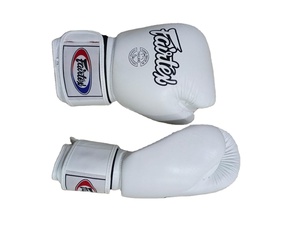 Top Selling White Fairtex Boxing Gloves Waterproof Genuine Cowhide Leather Training & Sparring Fighting Fairtex Gloves CP-BG-87 - Product Image 6