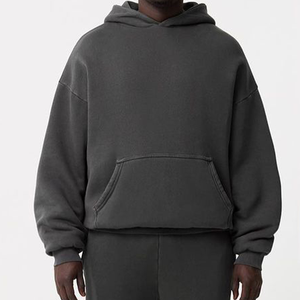 Grueso y súper suave 100% algodón transpirable polar logotipo personalizado secado rápido fabricante pulóver ropa de calle de gran tamaño con capucha hombres - Product Image 3