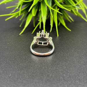 Anillo Solitario de Plata de Ley 925 con Forma de Corazón, Engaste de Puntas, 6mm 8mm 10mm, para Fabricación de Joyería DIY - Product Image 6