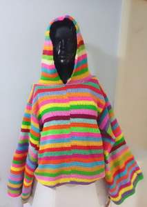 Découvrez notre collection de sweats à capuche unisexes surdimensionnés à fermeture éclair en crochet personnalisé pour l'hiver 2026, conçue pour répondre à la demande de style unique de chaque client. - Product Image 4