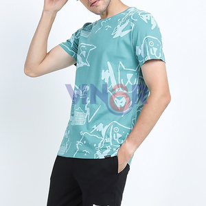 Vente en gros Hauts unis Fitness T-shirt pour homme à manches courtes Muscle Joggers Musculation T-shirt Vêtements de sport Slim Fit T-shirts pour homme - Product Image 2