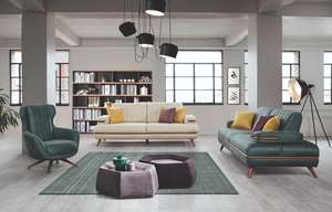 Juego de Sofás de Madera Tradicional de Lujo, Estilo Otomano, Superventas, Juego de Sala de Estar - Product Image 2