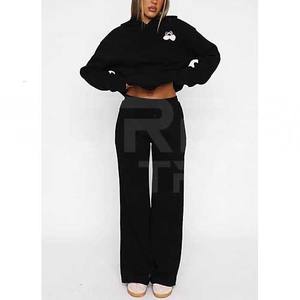 ชุดวอร์ม2ชิ้นสำหรับทุกเพศชุดวิ่งมีฮู้ด GSM รุ่น380 100% คอตตอนใส่สบายแห้งเร็วสำหรับฤดูใบไม้ร่วง - Product Image 3