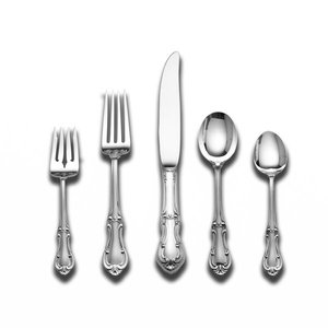Thép không gỉ bạc dao kéo <span class=keywords><strong>Flatware</strong></span> <span class=keywords><strong>Set</strong></span> với cao nhân đôi được thiết kế xử lý sang trọng dao kéo cho nhà hàng nhà bếp từ Ấn Độ - Product Image 1