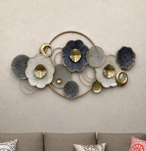 Boussole noire et montagnes métal cercle mur Art Sculpture-tenture murale décoration antique pour bureau à domicile chambre chambres d'hôtes - Product Image 5