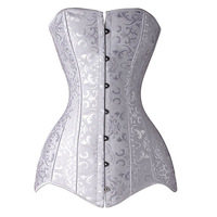 Corset long taille plus en acier à armatures, style gothique, pour femmes, couvrant les hanches, à motif floral, pour un corps long, sculptant le corps, 2025-2026