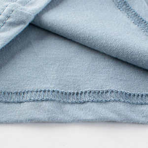 เสื้อยืดแขนสั้นสำหรับเด็กเสื้อยืดสีฟ้าล้วนแห้งเร็วแบบลำลอง - Product Image 3