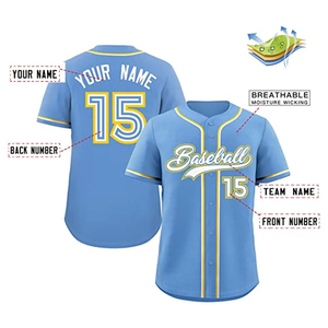 Maillot de Baseball Respirant Personnalisé Logo Personnalisé Nom/Numéro de l'Équipe pour Adultes Toutes les Tailles Disponibles Ensemble de Vêtements de Sport à Séchage Rapide Stock - Product Image 2
