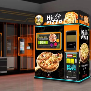 Máquina Expendedora de Pizza Hi PIZZA 24/7 Automática con Pantalla Táctil, Pago con Monedas y Tarjetas, Acero Inoxidable Negro, Capacidad para 150-200 Piezas - Product Image 3