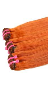 Cuticule droite à os orange aligné paquet d'engrais de cheveux vierges non transformés de cheveux humains d'origine vietnamienne - Product Image 2