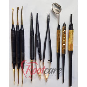 Venta caliente Rootcare Black Coated Dental Micro Oral Surgery Kit Acero inoxidable Castroviejo Dental Set Manual Quirúrgico - Product Image 1