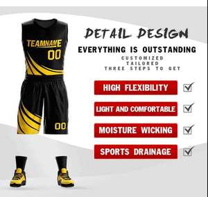 Uniformes de basket-ball d'université sublimés maximisent le confort et le Style avec un maillot de basket-ball sublimé - Product Image 1