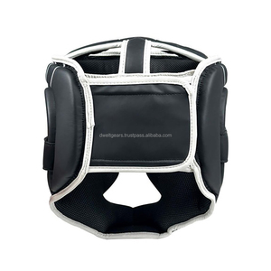 Premium Customized Boxing Headgear Manufacturer PU Leather Head Guard with Face Protection - Product Image 4