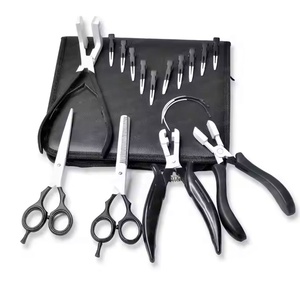 Professional Hair Extension Tools Kit with Customizable Color Stainless Steel <b>Pliers</b> <b>Set</b> for Micro Links - Product Image 1