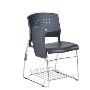 Silla de espera de respaldo bajo, sillas apilables con carrito, silla de entrenamiento - Product Image 2